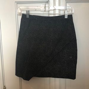 H&M black skirt with white detail.